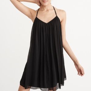 COPY - Abercrombie Black chiffon swing dress XS